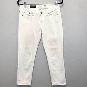 J. Crew White Ankle Cropped Pants